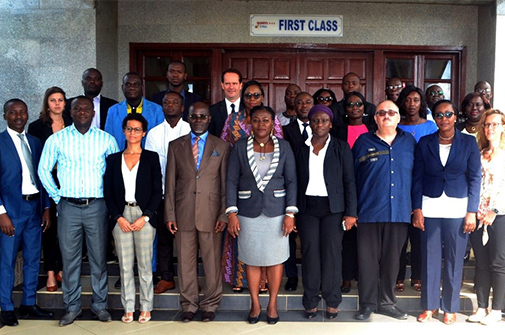 Participants to the workshop which took place in Grand Bassam in Côte d’Ivoire, on 4th and 5th November 2019.
