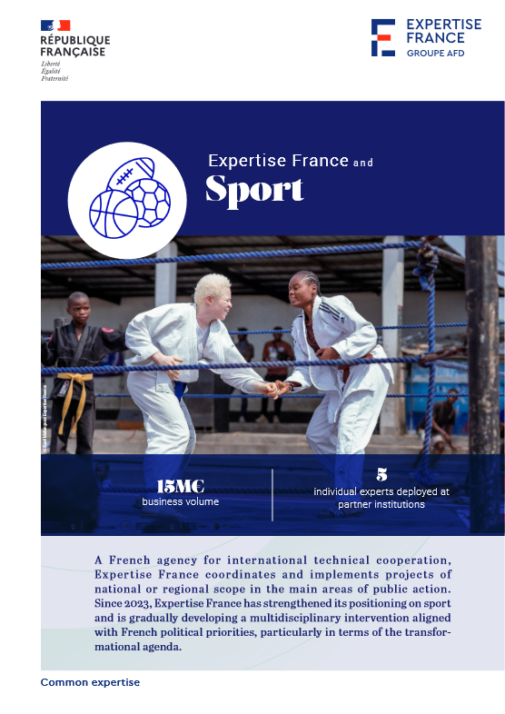 Cover Expertise France and sport 