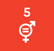 Symbole de l'ODD5 : Egalité entre les sexes