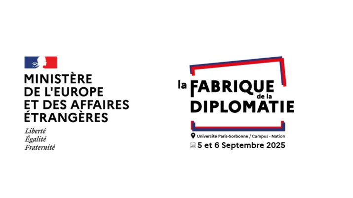 Logo du ministère de l'Europe et des Affaires Etrangères et logo de La Fabrique de la Diplomatie